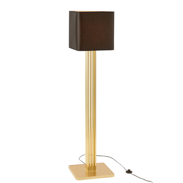 J-Line lamp moderna goud metaal/mdf/textiel 37x37x159cm 3001613 large