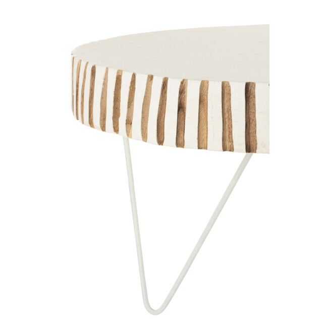 J-Line set van 2 tafels ying hout metaal 48x48x36.5cm 3001196 large
