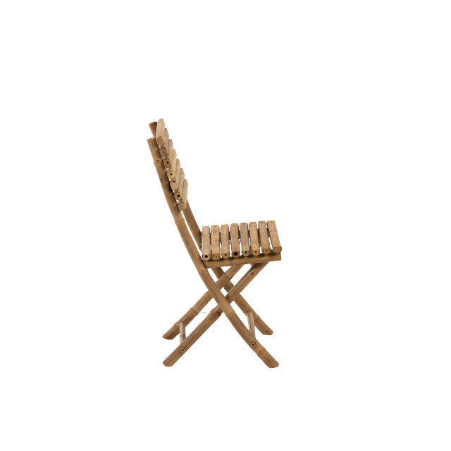 J-Line stoel plooibaar bamboe 54x45x85cm 3003559 large