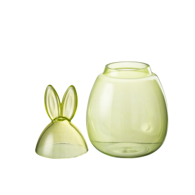 J-Line pot konijn glas large 22.5x22.5x39cm 3007905 large