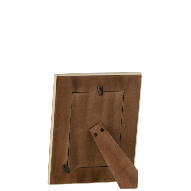 J-Line fotokader rechthoek plat lijnen resine /wit small 17x9x22cm 3007735 large