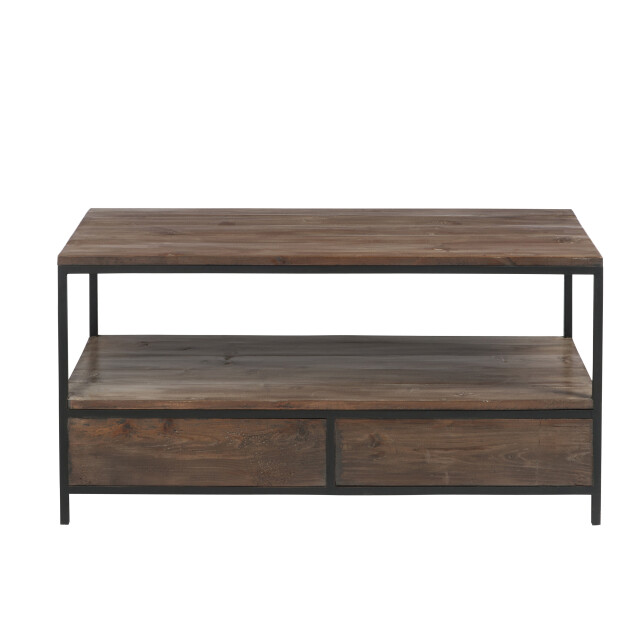 J-Line salontafel hout/met +zwart 120x50x60.5cm 2999679 large