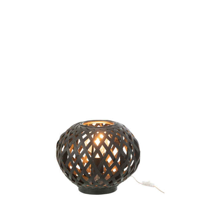 J-Line table lamp bamboo black 30x30x24.5cm 3000822 large