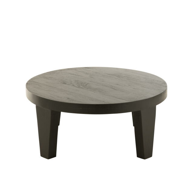 J-Line salontafel rond mango hout matte zwart 80x80x34cm 2999528 large