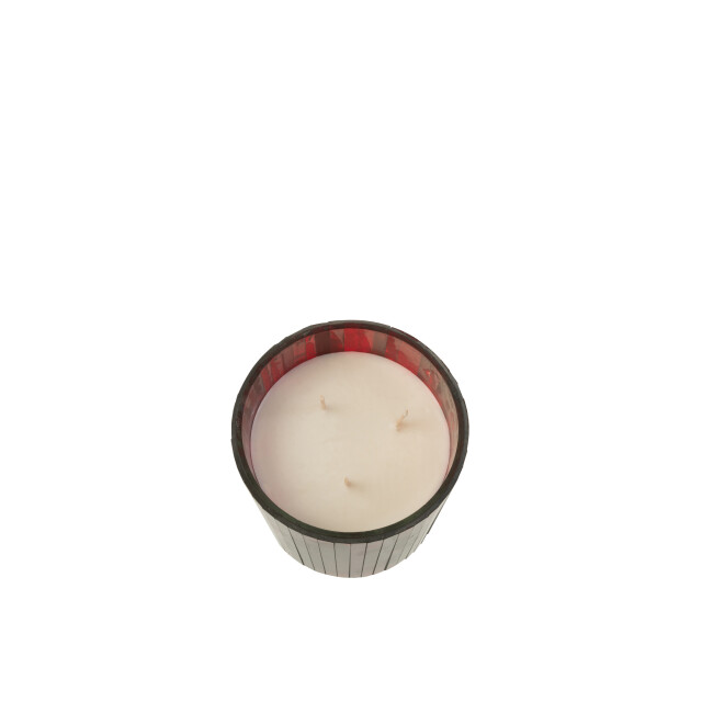 J-Line geurkaars noa ruby red small-35h 12x12x11.5cm 3015219 large