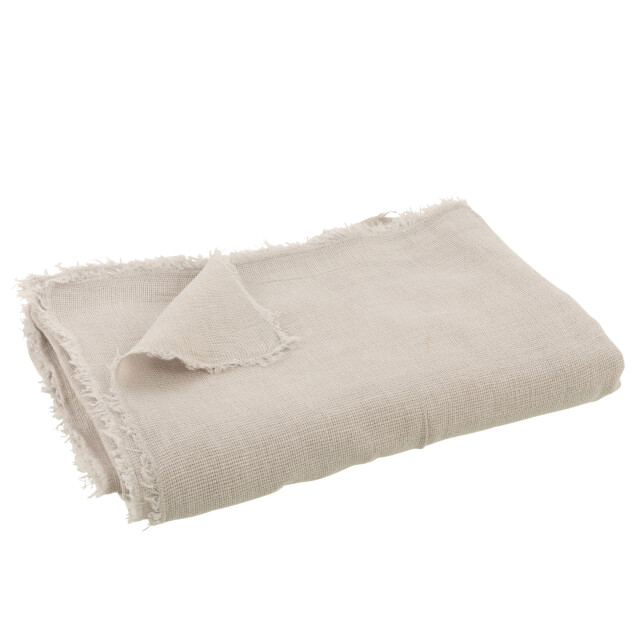 J-Line plaid effen katoen/linnen 200x150x0.5cm 3066104 large