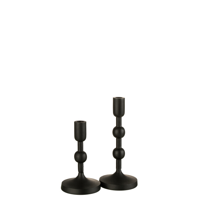 J-Line kandelaar bollen aluminium large 12.5x12.5x29cm 3001083 large