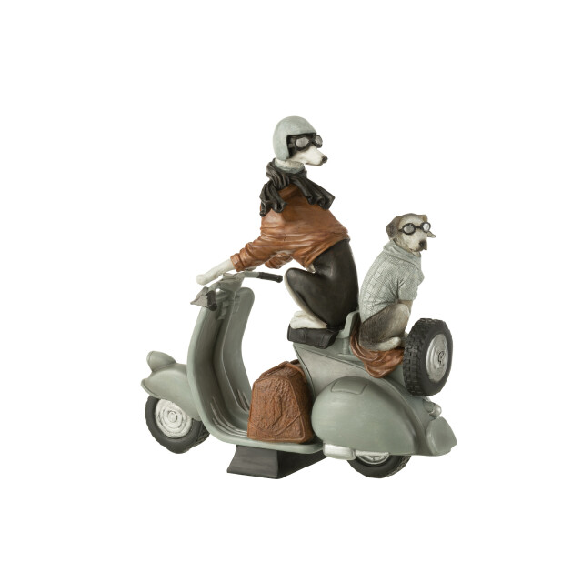 J-Line honden op scooter poly mix large 31x15x32cm 3006945 large