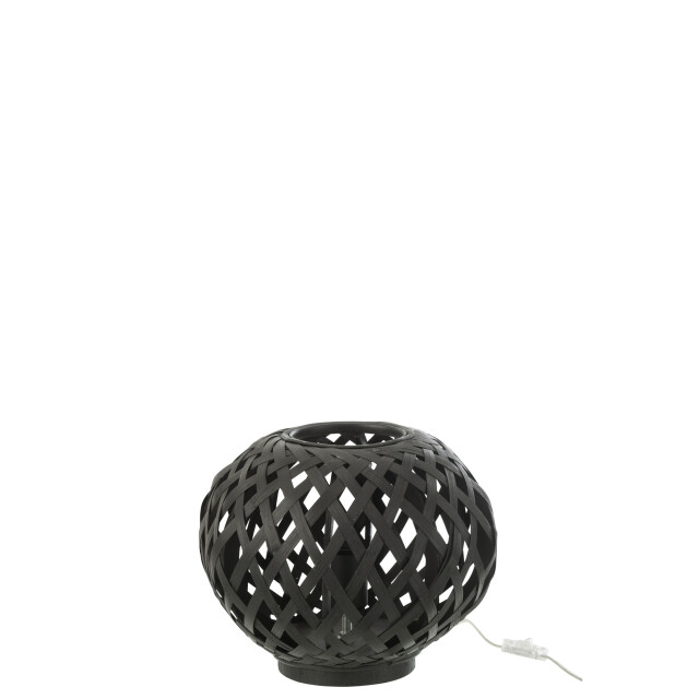 J-Line table lamp bamboo black 30x30x24.5cm 3000822 large
