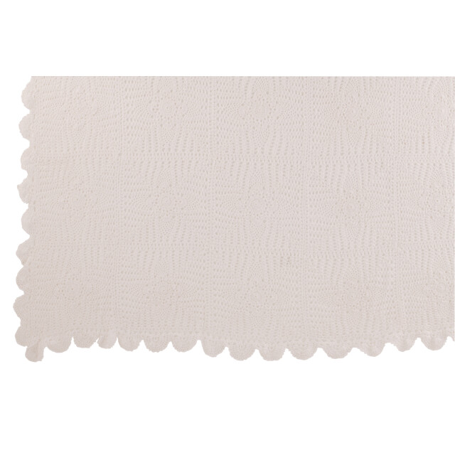 J-Line tafelkleed mia kant katoen 200x135x0.5cm 3014793 large