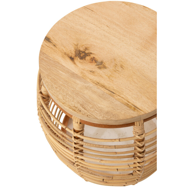 J-Line bijzettafel ana rotan naturel 40x40x48cm 3000070 large