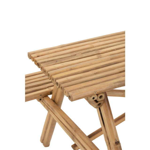 J-Line bank bamboe 120x120x77cm 3014709 large