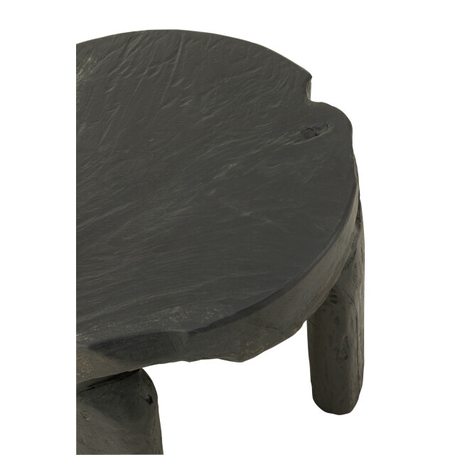 J-Line set van 2 tafel rond teak hout 50x50x35cm 3002198 large