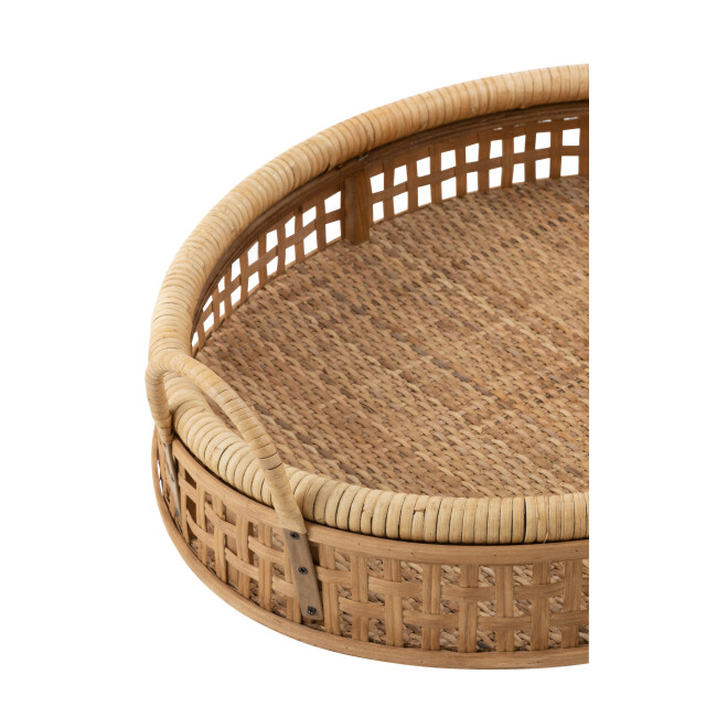 J-Line dienblad pick rotan/bamboe natuur small 57.5x43x14.5cm 3002029 large