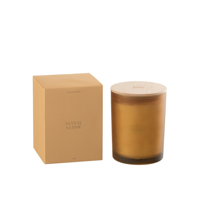 J-Line geurkaars accords essentiels santal satiné-52h 10.5x10.5x14cm 3065817 large