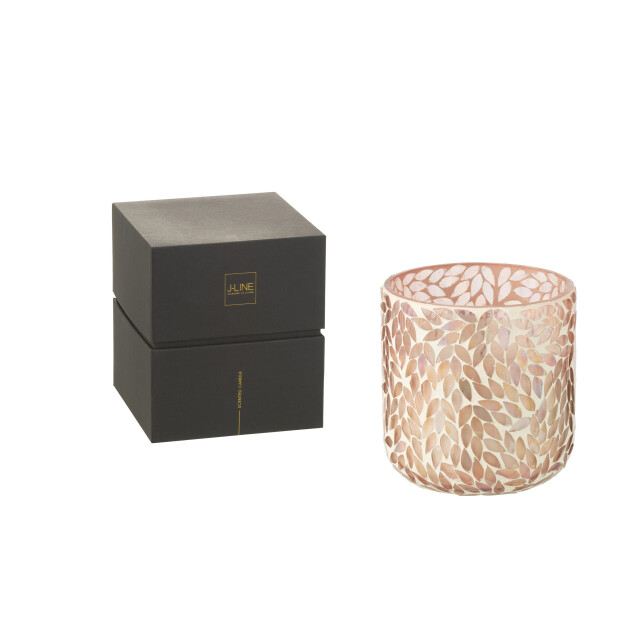J-Line geurkaars tender rose wax medium 70u 14x14x15cm 3015349 large