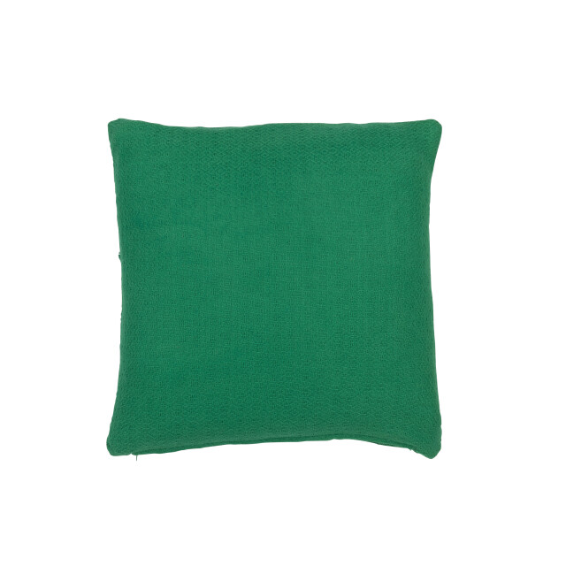 J-Line kussen bladeren katoen donker 45x45x15cm 3002042 large