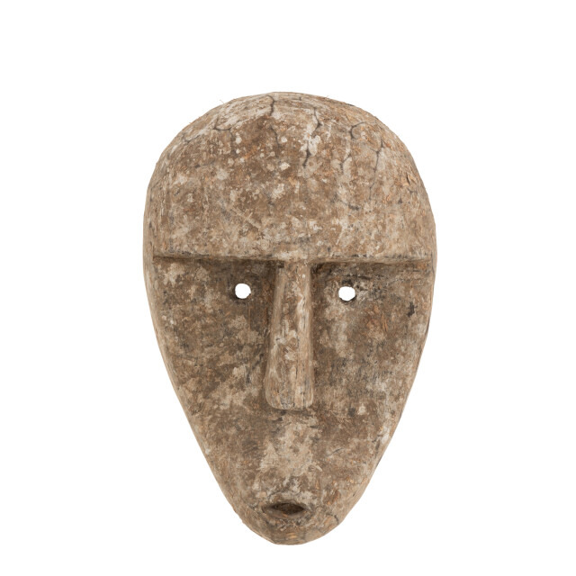 J-Line figuur abstract voor muur of pin alabasia hout grijs 19x9x31cm 3005800 large