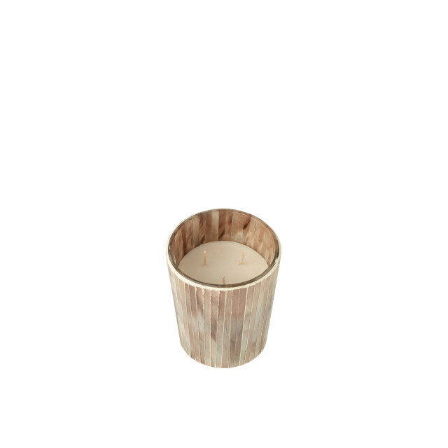 J-Line geurkaars noa tender rose small 55u 12.5x12.5x15.5cm 3015357 large