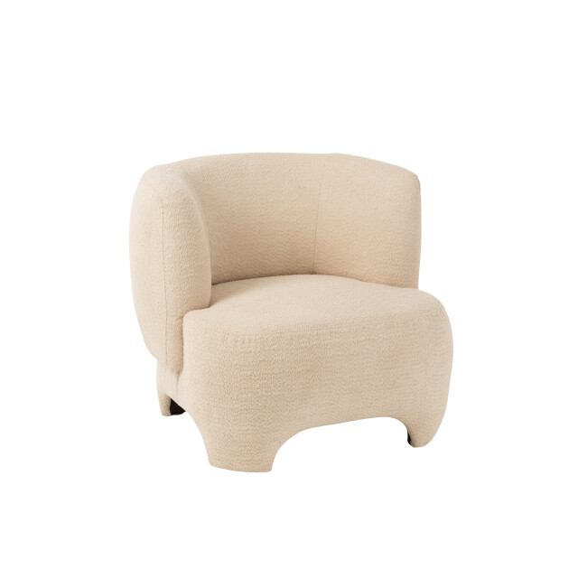 J-Line fauteuil 1-zit gebreid tex/ht 80x79x71cm 3001883 large
