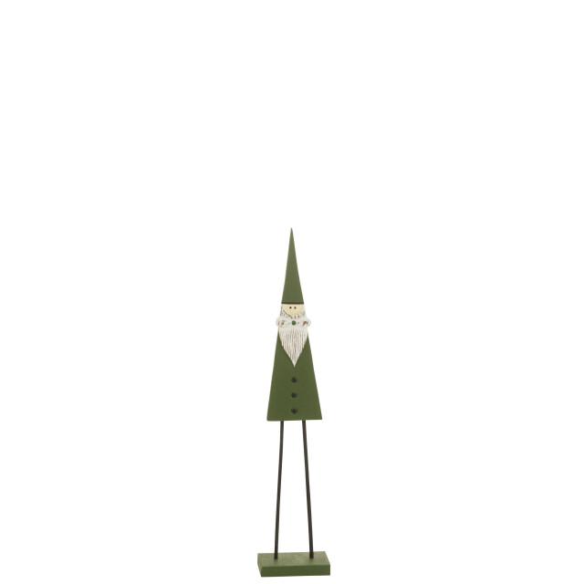 J-Line kerstman op voet hout small 21x9x92cm 3008971 large