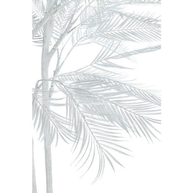 J-Line boom palm bladeren 3 stammen staal zilver large 180x180x250cm 3001725 large