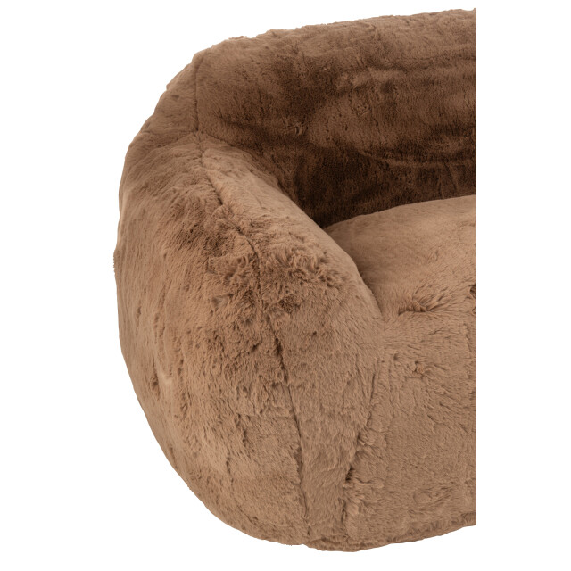 J-Line fauteuil cutie polyester taupe large 152x110x81cm 3002420 large