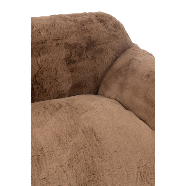J-Line fauteuil cutie polyester taupe large 152x110x81cm 3002420 large