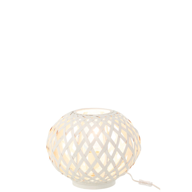 J-Line table lamp bamboo white 32x32x28cm 3000818 large
