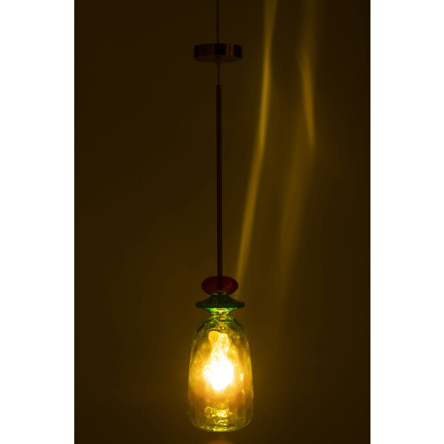 J-Line plafondlamp laurence glas mix 160x15x15cm 3001238 large