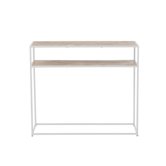 J-Line console zigzag hout/metaal naturel/ 100x35x85.5cm 3000751 large