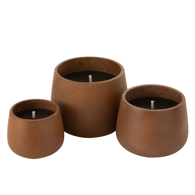 J-Line buitenkaars cement large 48u 20.5x20.5x16cm 3009406 large