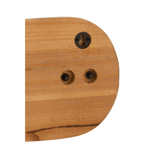 J-Line kapstok roeispaan hout/metaal bruin 150x2.5x18cm 3000706 large