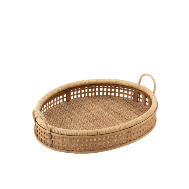 J-Line dienblad pick rotan/bamboe natuur small 57.5x43x14.5cm 3002029 large