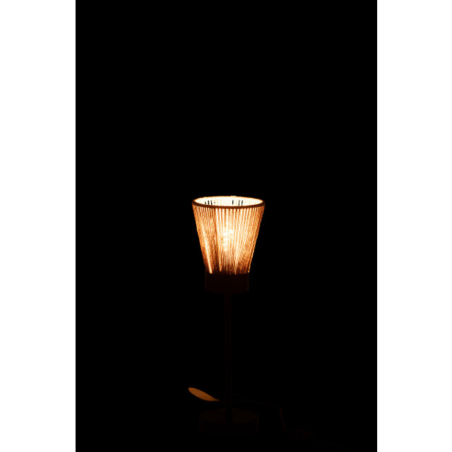 J-Line staanlamp luna jute beige small 15x15x51cm 3001168 large