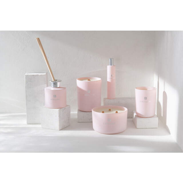 J-Line geurkaars excellent glas large-40u 13x13x8cm 3014693 large