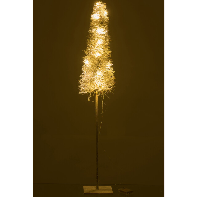 J-Line boom deco led/batterij takken white wash large 18x18x99cm 3000362 large