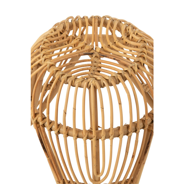 J-Line stoel lea rotan 44x44x41cm 3001178 large