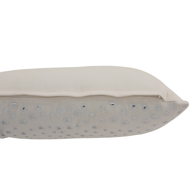 J-Line kussen rechthoekig spiegelregen velvet 50x33x8cm 3065994 large