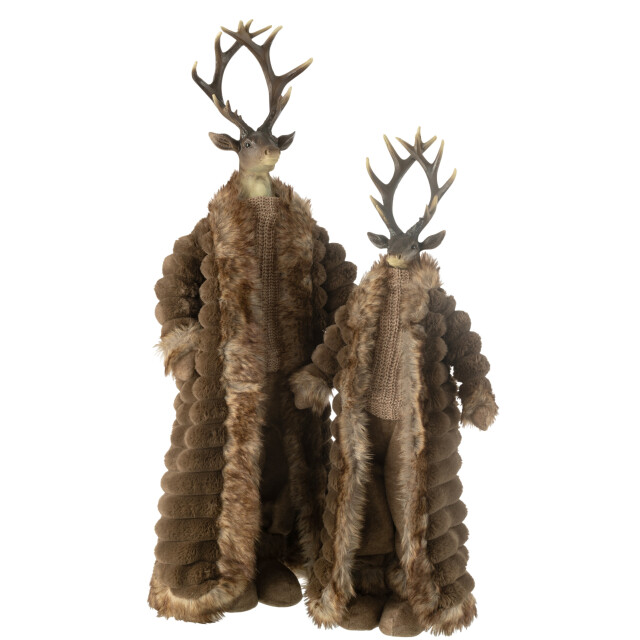 J-Line hert staand jas resin/textiel large 32x21x92cm 3009647 large