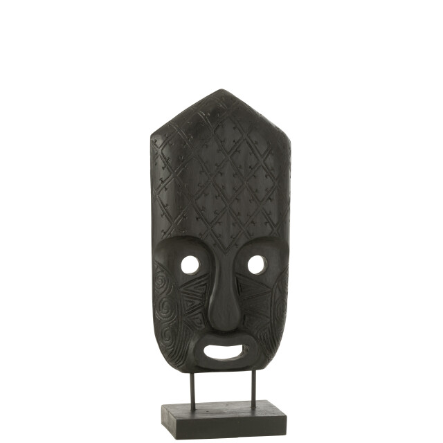 J-Line masker op voet albasiahout large 17x11x52cm 3009327 large