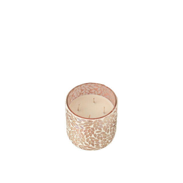 J-Line geurkaars tender rose wax medium 70u 14x14x15cm 3015349 large