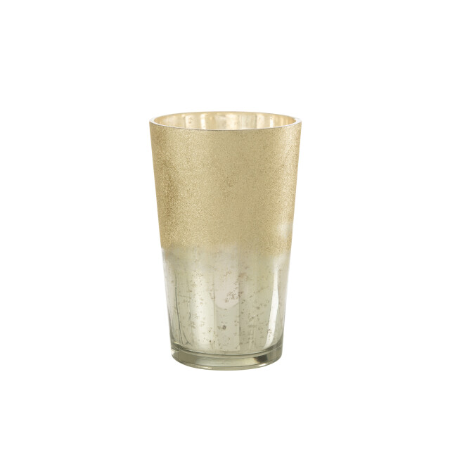 J-Line geurkaars m-chic glas silver extra large 20x20x32.5cm 3065891 large