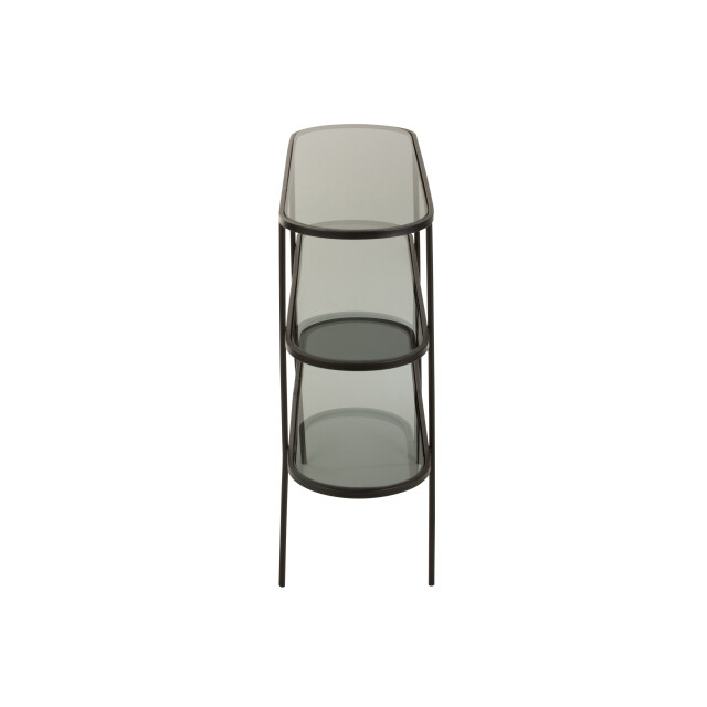 J-Line rek 3 niveau metaal/glas 100x30x80cm 3000526 large