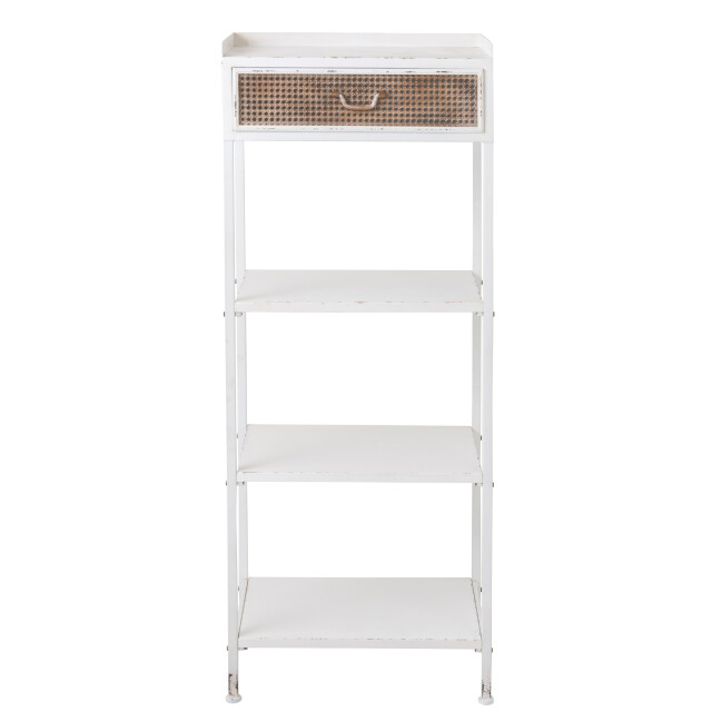 J-Line rek 1 lade+3 legplanken metaal 54x38x140cm 3000739 large