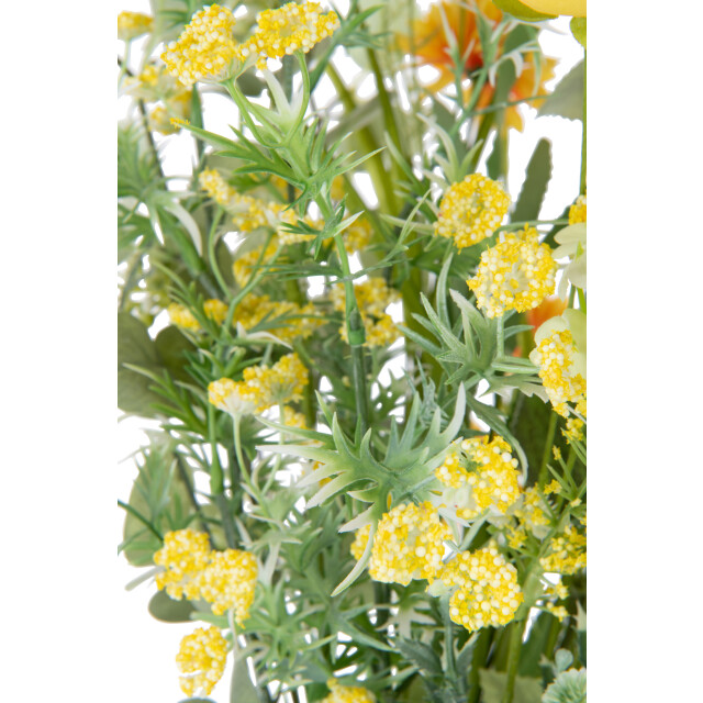 J-Line boeket mix bloemen kunststof 30x30x85cm 3013893 large