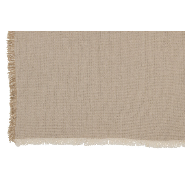 J-Line plaid franjes katoen mousseline donker 130x180x1cm 3002093 large