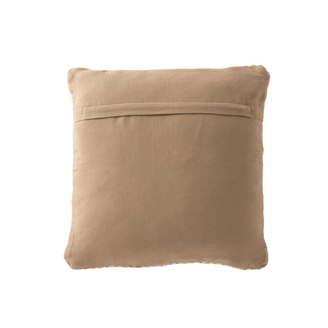 J-Line kussen ibiza polyester naurel/wit 42x44x10cm 3001444 large