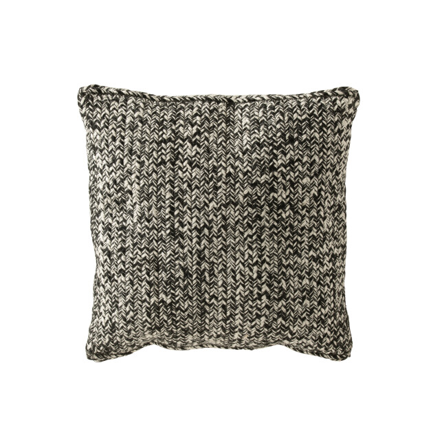 J-Line kussen miami polyester /wit 42x44x10cm 3001470 large