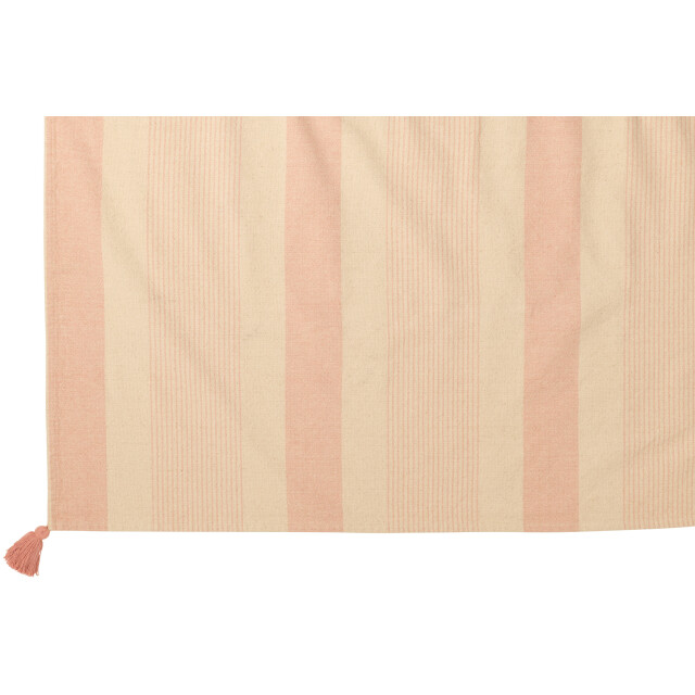J-Line throw mik katoen /roze 130x180x1cm 3065911 large